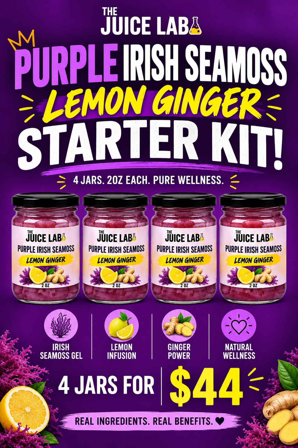 Purple Moss Lemon Ginger Starter Kit